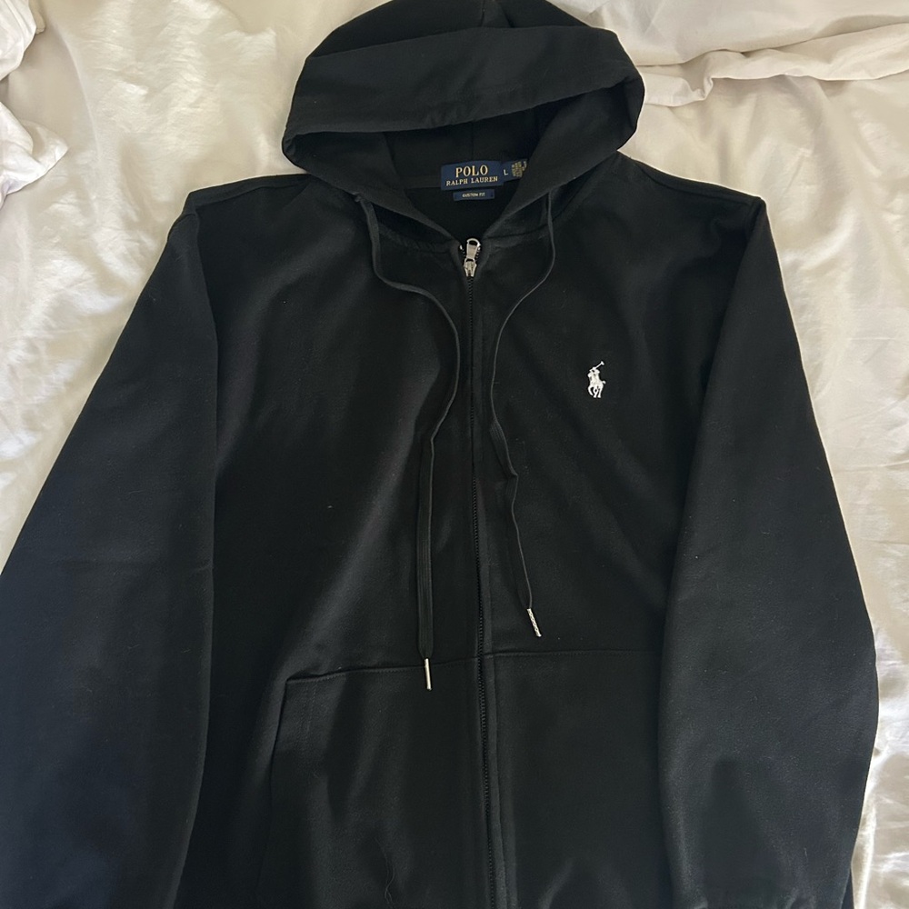 Polo by Ralph Lauren Black Zip Up Sweater